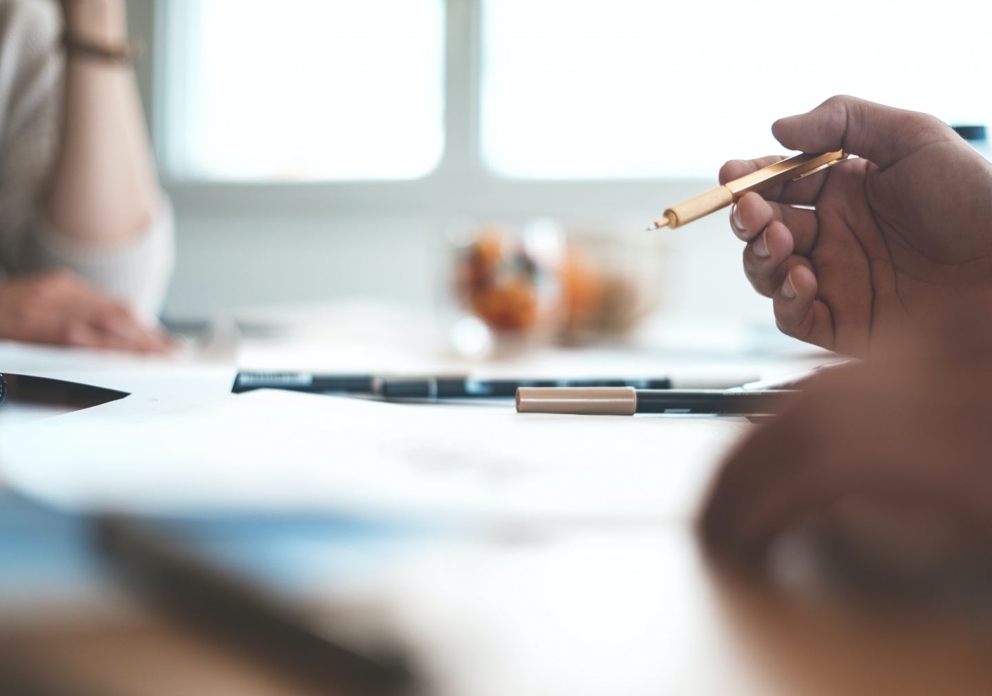 Person taking notes