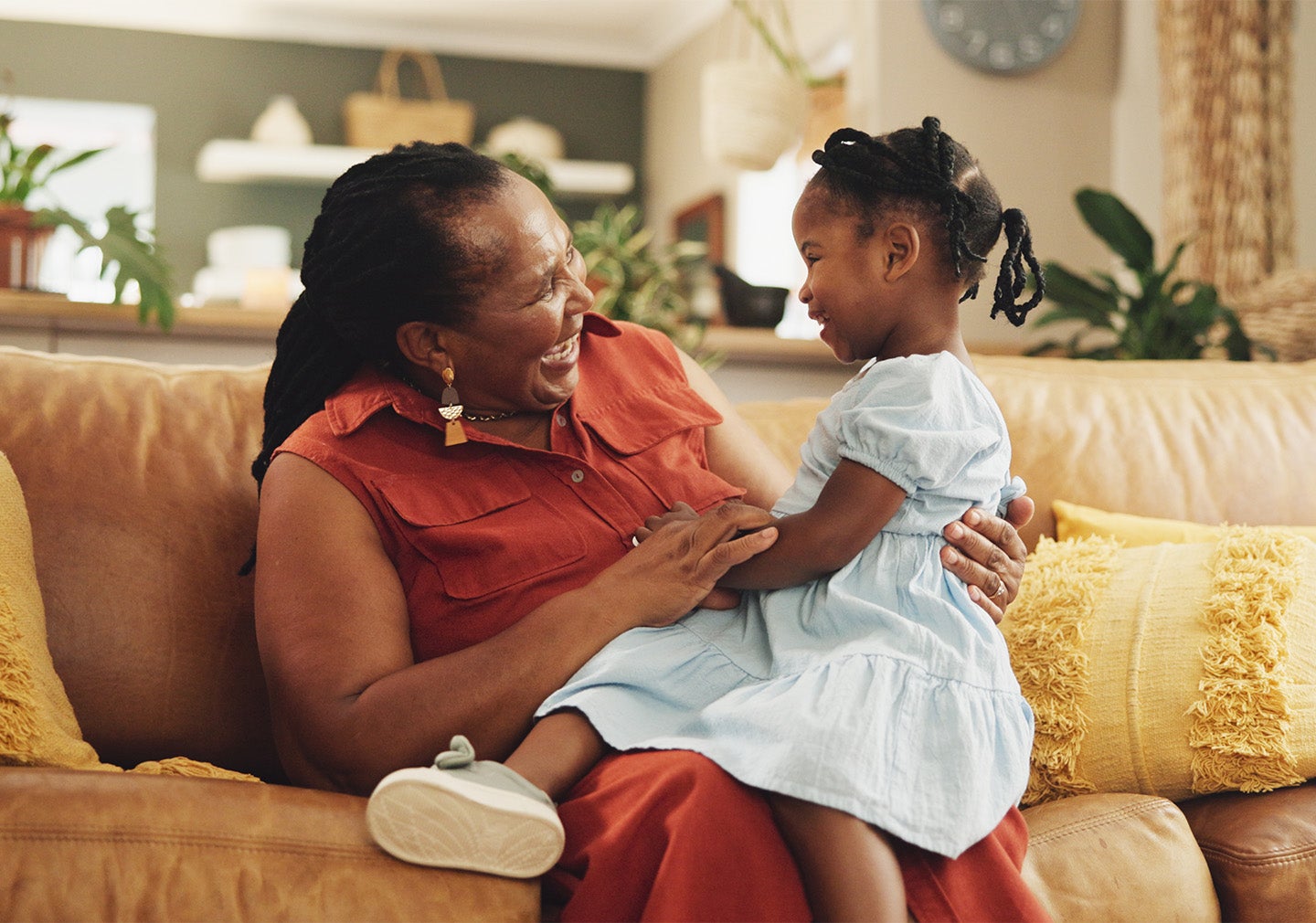Grandmother with granddaughter
