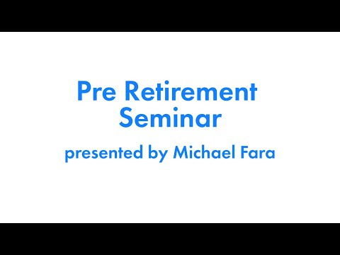 June, 2020 Pre-Retirement Webinar