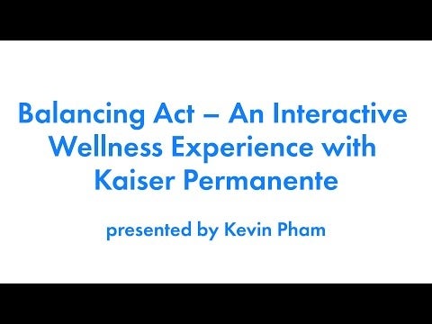 Balancing Act – An Interactive Wellness Experience