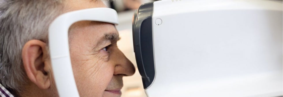 Person getting an eye exam