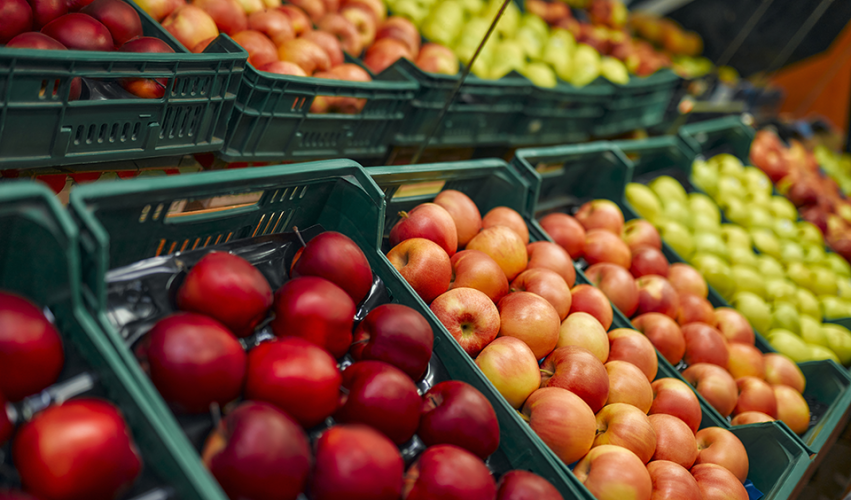 Display of apple varieties