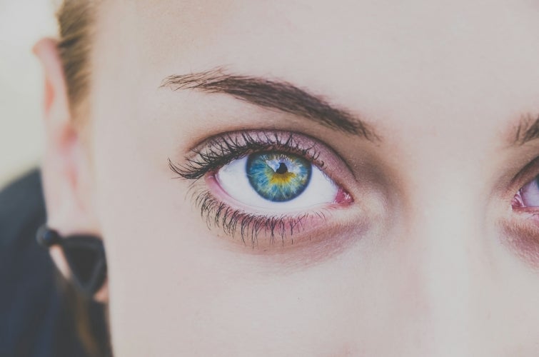Close up of a person&#039;s eyes