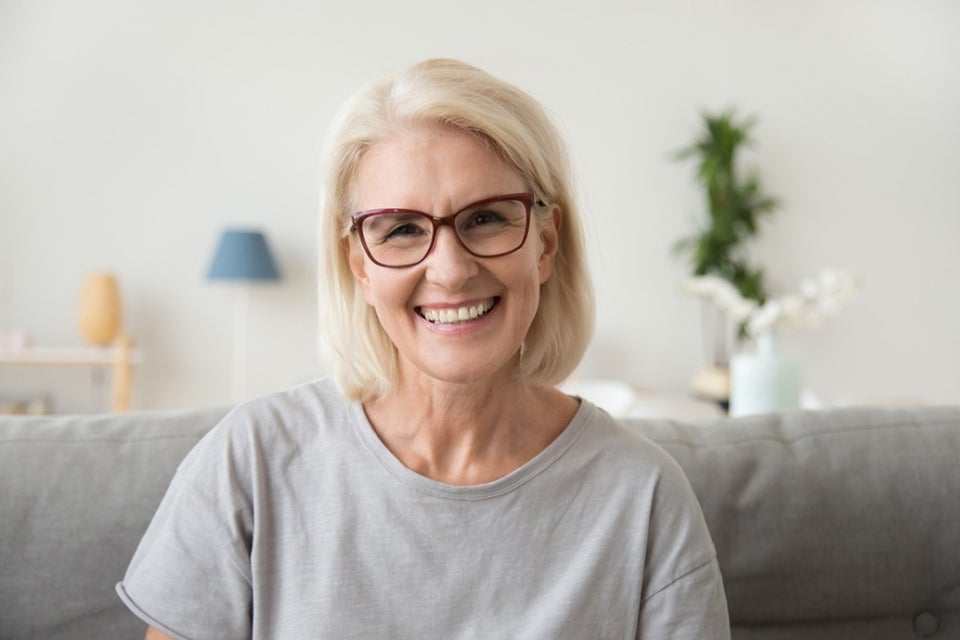 Woman smiling