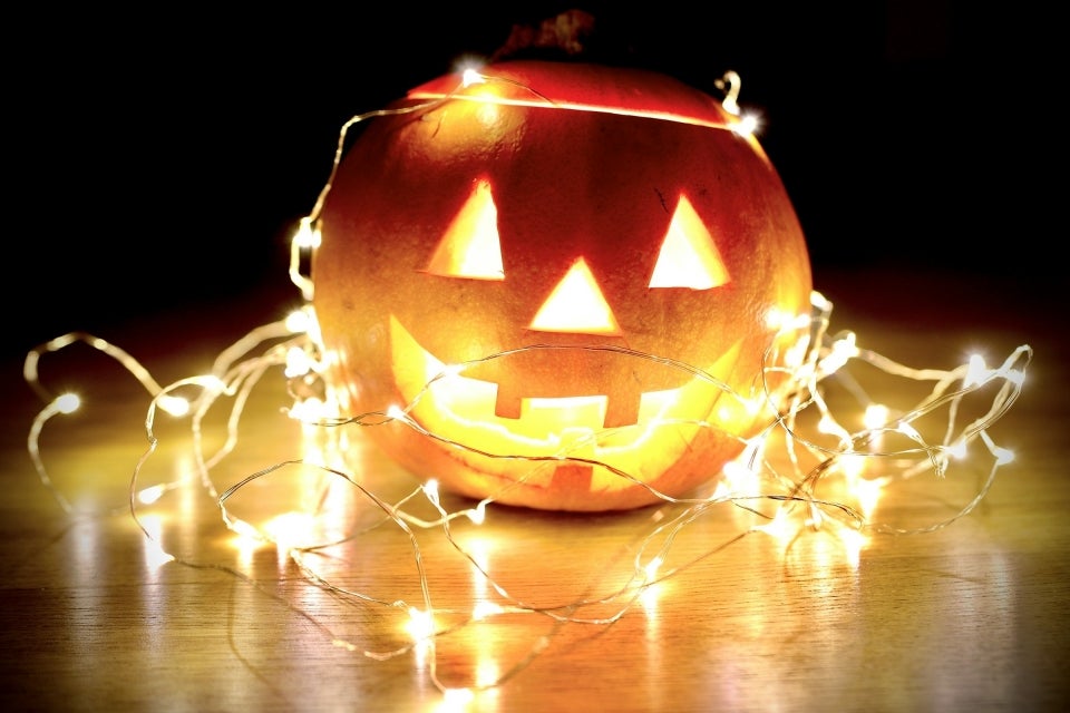 Jack-o-Lantern with lights