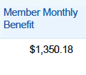 Screenshot of member portal