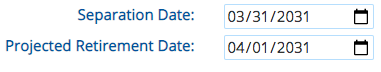 Screenshot of member portal