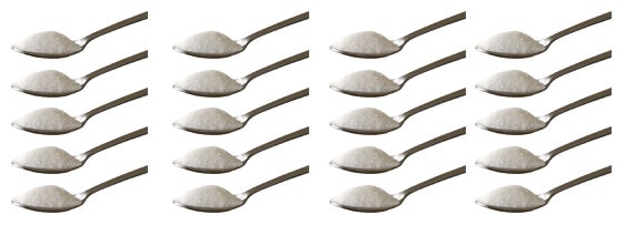 20 teaspoons of sugar